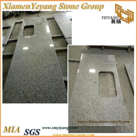 Hot Sale White/Beige/Grey Granite Stone Countertop/Countertops/Slabs/Tiles for Bathroom Project