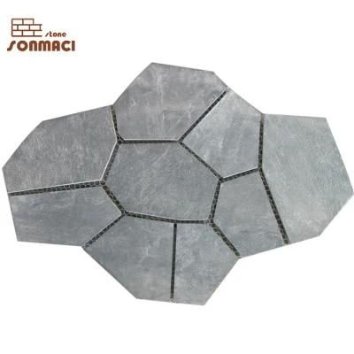 Outdoor Natural Gray Slate Flagstone Pavement
