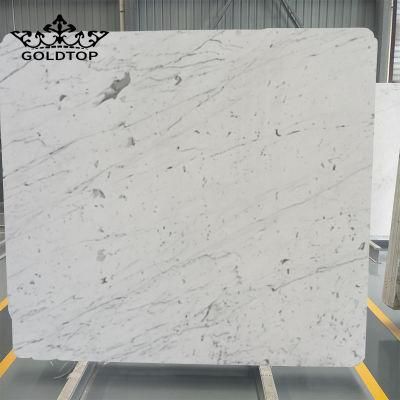 Hot Sale Polished/Honed Statuario White Marble Slabs for Counter Tops Flooring/Kitchen/Bathroom/Basement/Apartment/Villa