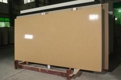 Carrara Yellow Quartz Stone Countertop Artificial Quartz Stone