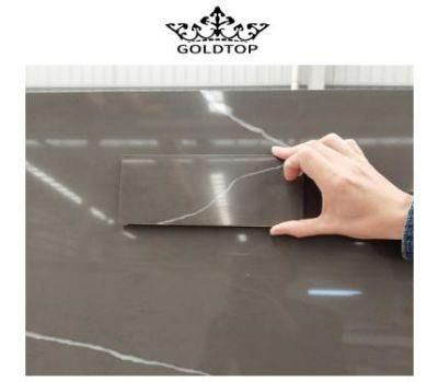 Grateful Temper Polished/Honed/Leather Finish Calacatta Stone Slabs/Tiles Artificial Quartz for Kitchen/Bathroom Tops