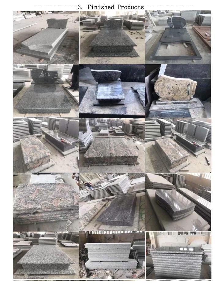 Poland Popular Style Polished Granite Headstone/Tombstone in Competitve Price