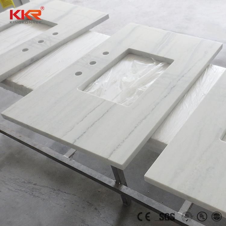 Artificial Stone Slabs Corian Solid Surface Sheet for Bathroom Vanity Kitchen Countertops