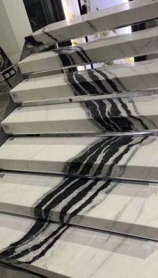Fast Delivery Natural White Marble Stairs for Stair Step Anti-Slip Stairs