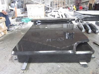 Indian Black Granite European Style Monuments for Cemetery