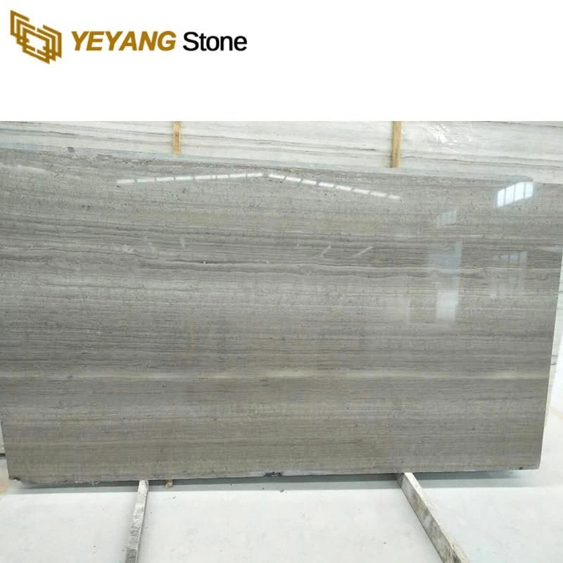 China Good Price Grey Wood Marble for Interior/Kitchen/Bathroom Wall/Floor/Tiles