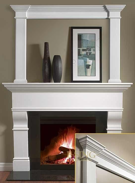 New Design Decorative White Natural Stone Marble Fireplace
