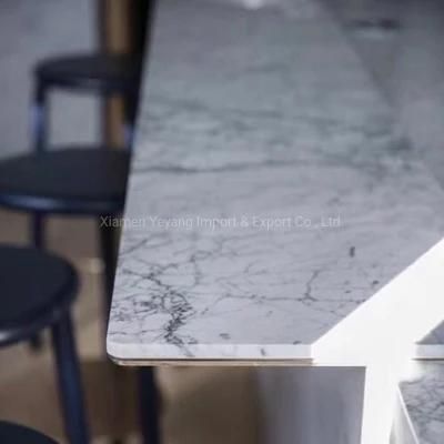 White Natural Marble for Kitchen/Bathroom Countertop/Worktop/Vanity/Table Solid Surface