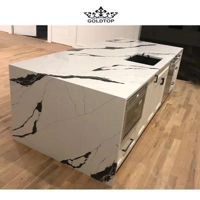 Fresh Look Calacatta White Kitchen Countertop Artificial Quartz for Wall Engineer
