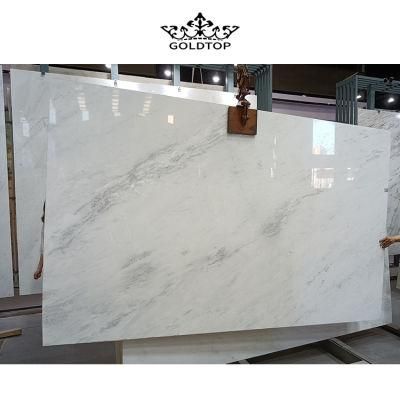 Natural Stone Polished/Honed/Sawn Cut/Brushed/Tumbled/Chiseled/Split Elba White Marble, Chinese Calacatta White Marble Slabs