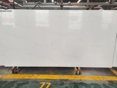 Wholesale Chinese Calacatta Match Book Slab Artificial Quartz Stone Countertop