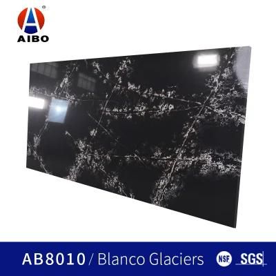 Polished Anti Slip 3200*1600 Calacatta Quartz Stone for Tops and Floor