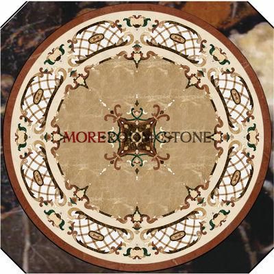 Meeting Room Parquetry Marble Inlay Flooring Design