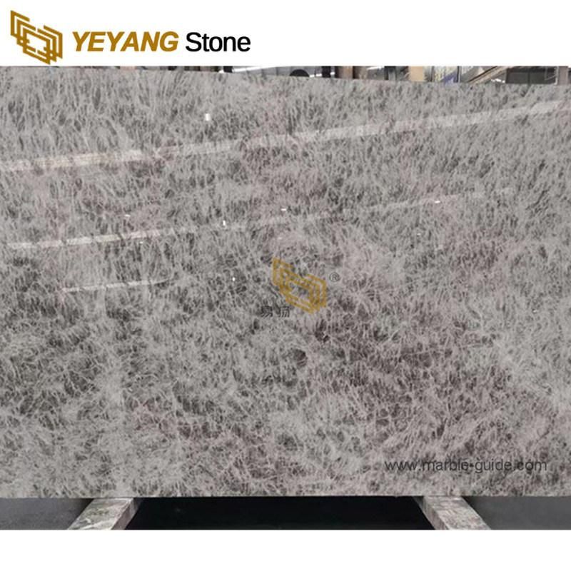 Grey Natural Marble Slabs for Wall/Flooring/Backsplash/Kitchen/Bathroom/Countertop/Vanity Top