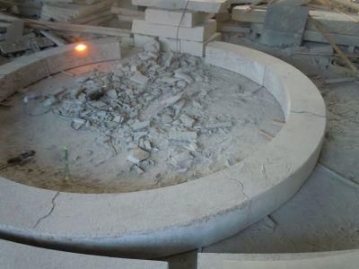 Curve Design Light Grey Granite Kerbstone Paving