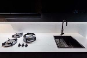MB240 Argent-- Modified Acrylic Solid Surface Slab Translucent Countertop with Veins