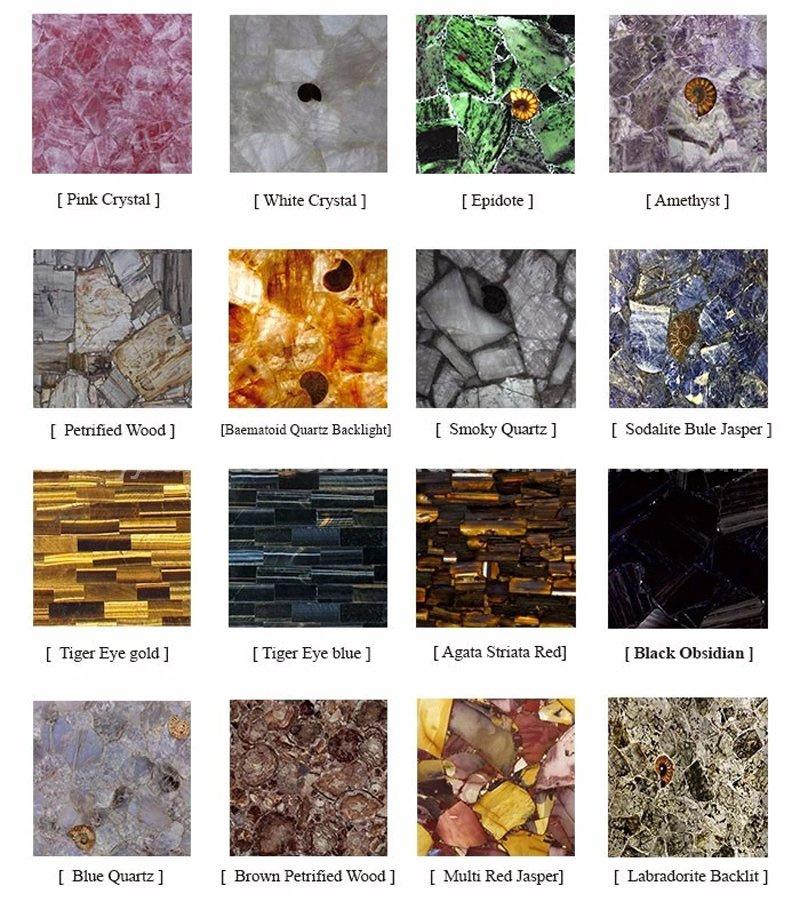 Blue Azul Bahia Semi-Precious Quartz, Marble Agate Slab for Wall Tile and Countertops