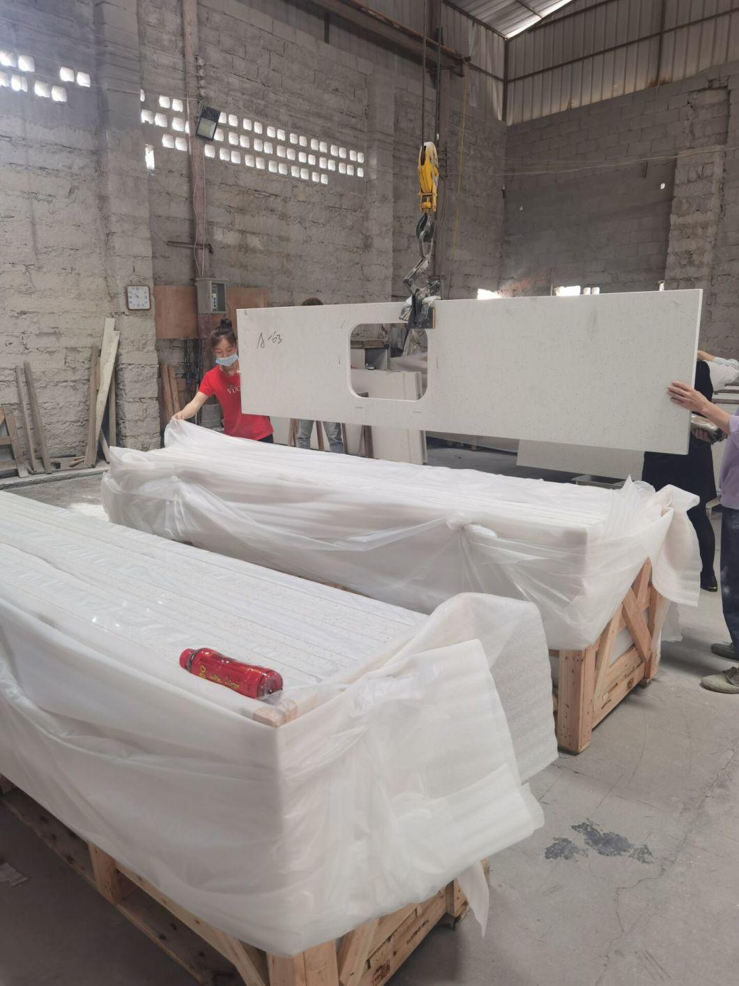 Artificial Quartz Countertops Slabs for Kitchen Customized Quartz Stone Factory Supplier