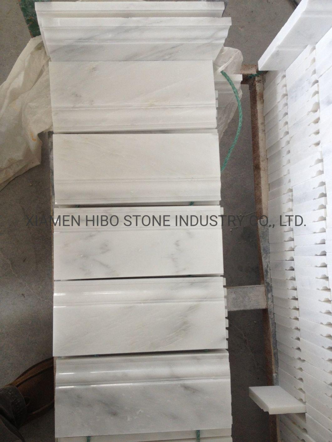 Fine Color Top Choice Oriental White Marble Molding