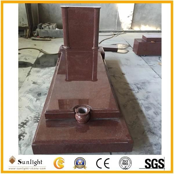 China Juparana, Sand Wave Granite Monument/Headstone/Granite Stone Tombstone
