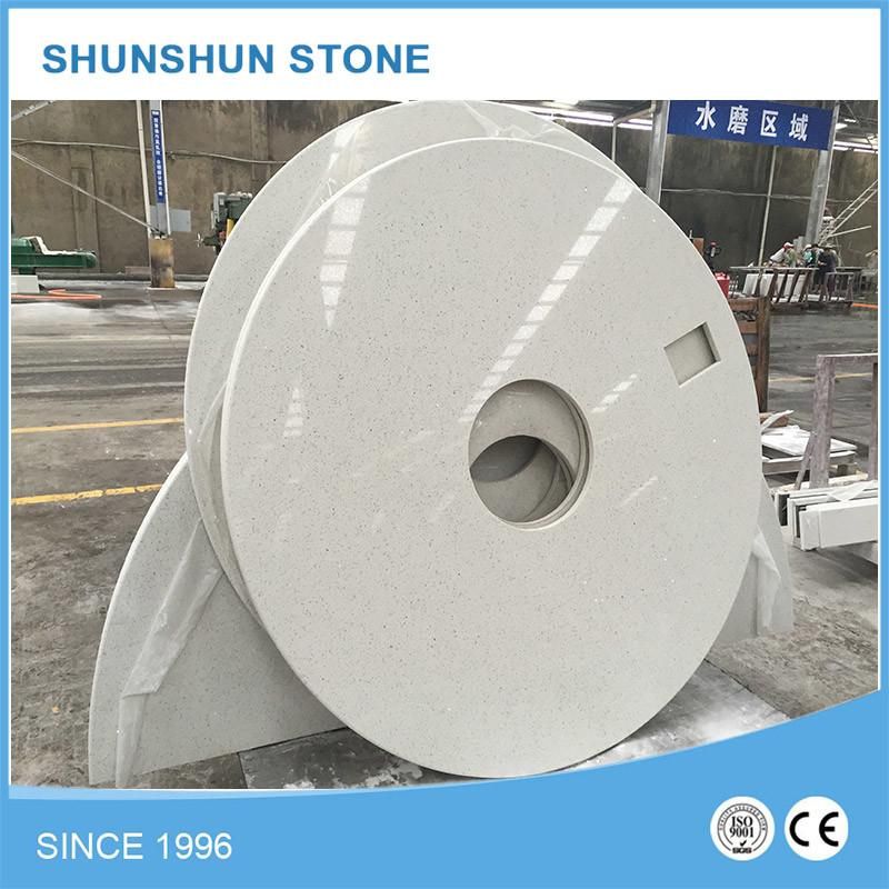 Artificial White Popular Quartz Stone for Kitchen Tops