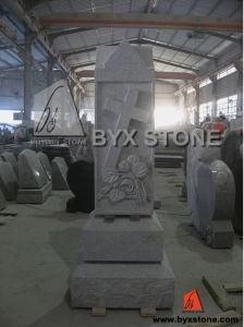 Roof -Top Headstone / Tombstone with Flower Cross