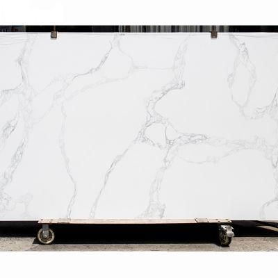 Customised All Size of Calacatta Quartz Slab for Countertops /Kitchen/Bathroom