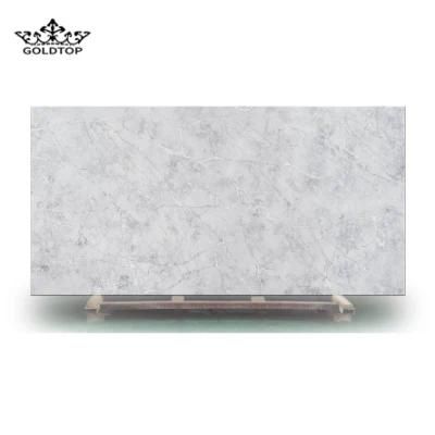 Ice Ash Bathroom Vanity Wall Panels Kitchen Cabinet Countertops Island Worktop Table Tops Artificial Stone Slab Quartz Tiles