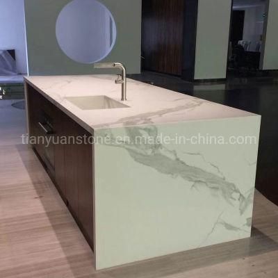 Prefab Artificial Marble Quartz Stone Kitchen Countertop