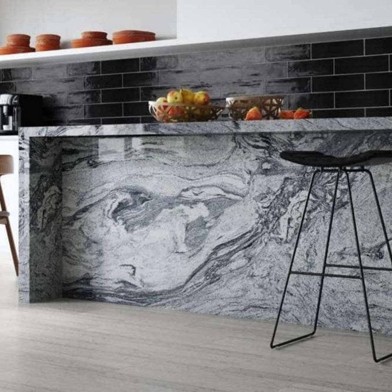 Viscount White Granite Slab for Wall/Countertop/Island