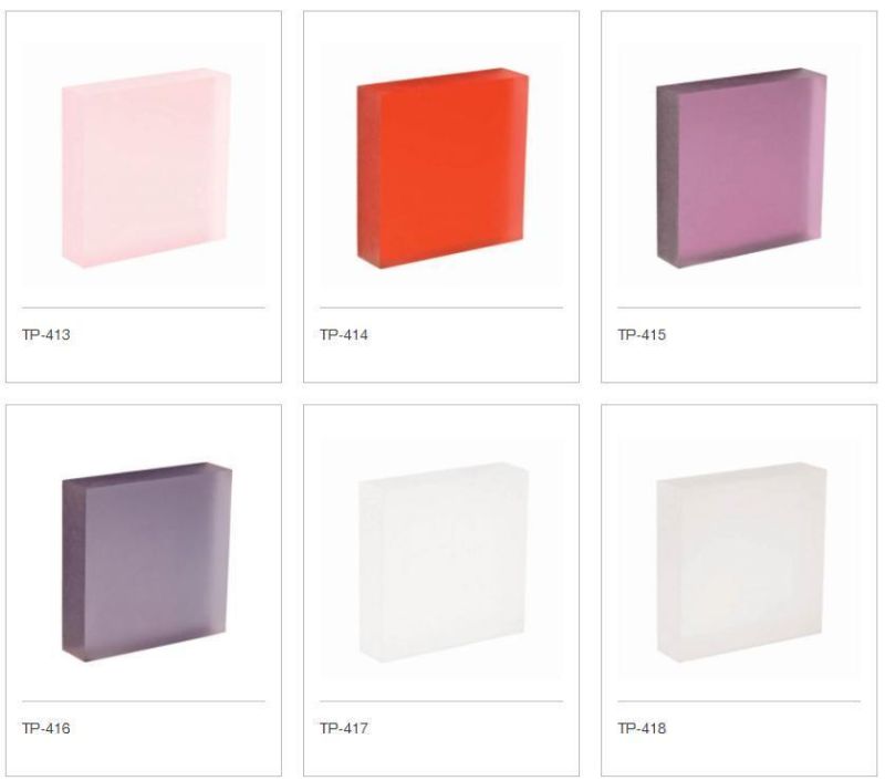 Translucent Customized Size Backlit Acrylic Food Shelf Panel