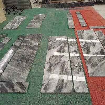 China Good Price Silver /White/Beige/Black New Bardige Grey Marble Vnaity Tops for Home Hotel Wall Floor Countertop Mosaic Design