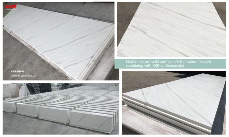 Decoration Show Crack Bar Table Airport Project Modified Acrylic Solid Surface Sheet
