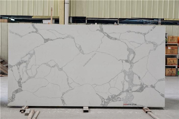 Luxury Polishing White Quartz Bathroom Countertops