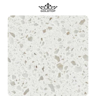 Sparkling Series, Classic Series, Exotic Series 2005 Snow White Quartz Slab for Hotel Kitchen/Bathroom Countertop/Vanity Top