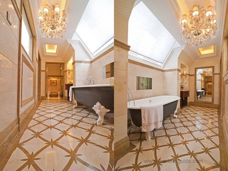 Bursa Beige Marble Emperor Gold Marble for Villa Flooring Projects