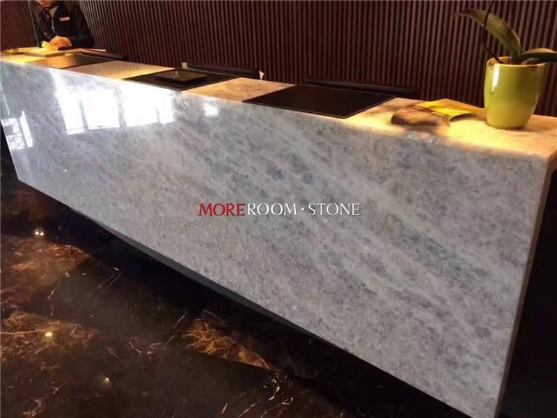Hot Sale Star Hotel Apartments Choices Blue Ice Crystal Jade Marble Stone for Wall Floor Countertops