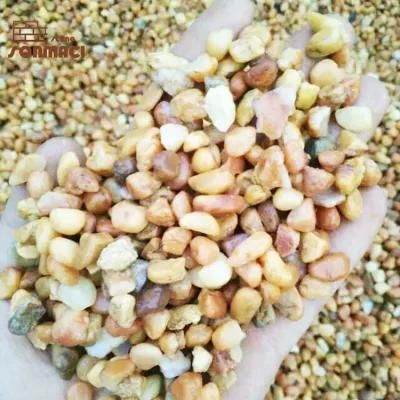 Small Size Yellow Quartzite Pebble Stone