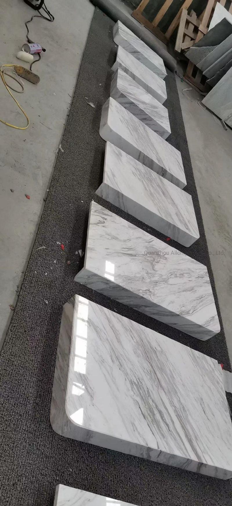 Natural Stone Coffee Table Old Volakas White Marble Table Top for Commercial Project