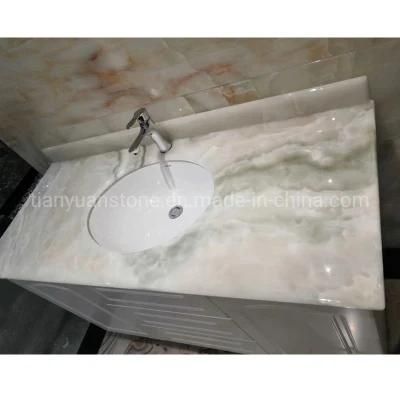 Natural Stone Onyx Vanity Tops for Bathroom/Hotel/Commerical Project Decoration