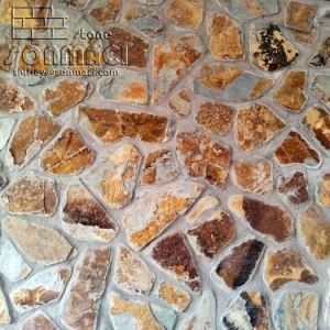 China Rusty Slate Irregular Masonry Stone Veneer