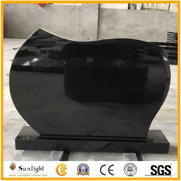 Black Granite Memorial Tombstone/Monument/Headstone for Romania/Poland Style