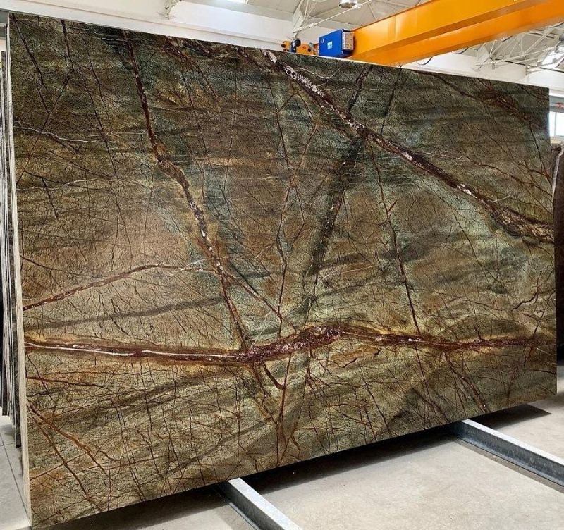 Rainforest Green Granite Slab for Countertop/Fllor/Wall/Bathroom/Kitchen