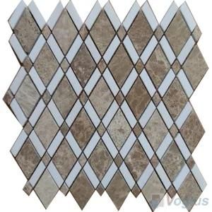 Emperador Polished Diamond Marble Mosaic Tiles
