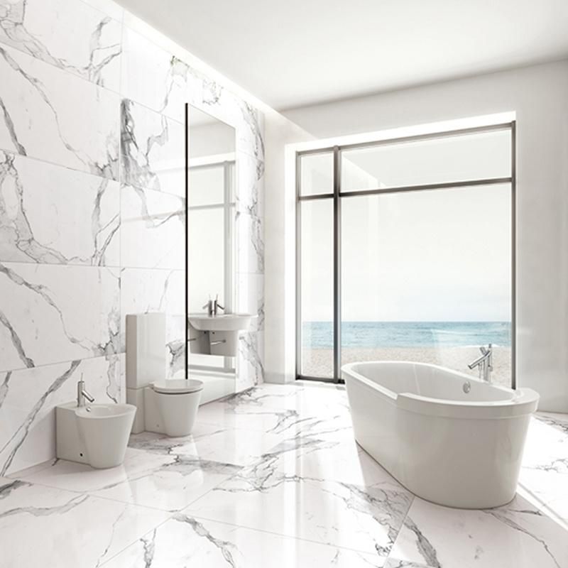Chinese White Carrara Large Guangxi White Marble Slab