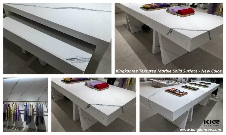 Wholesale Bendable Shape Pure Acrylic Solid Surface Resin Stone for Countertop