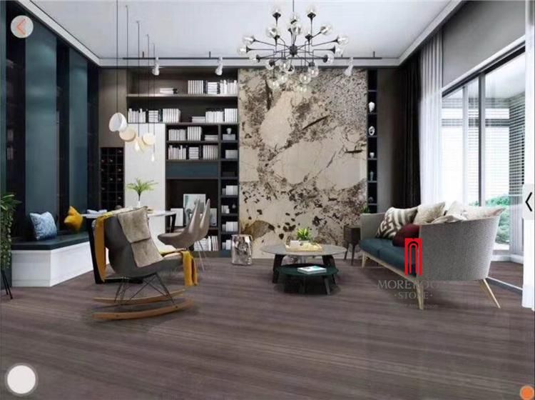 Coffee Wood Veins Texture Marble Slab for Restaurant Flooring