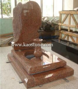 Polished Red Granite Headstone for Momorial