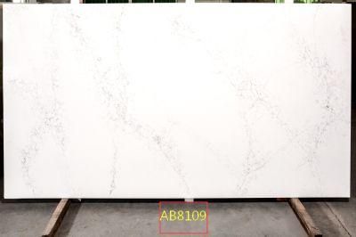 Polished Surfaces Engineered Quartz Stone Slab with NSF SGS Certification for Kitchen Countertop