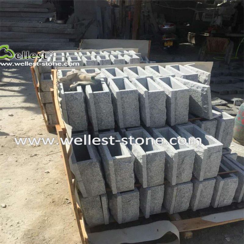 Grey Granite Mushroom for Exterior Wall, Mushroom Stone for Retaining Wall